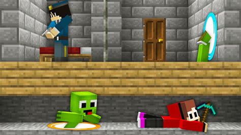 How JJ & Mikey Escape From The Most Secured Prison In Minecraft (Maizen Mazien Mizen) - YouTube