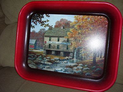 Coca Cola Brand Starr S Mill Tray Issued Artist Jim Harrison