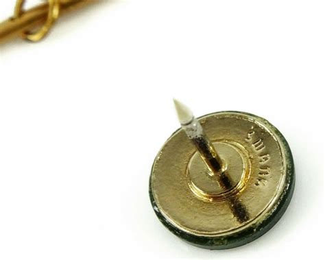 Swank Vintage S Dynasty Initial Tie Tack Letter P Gem