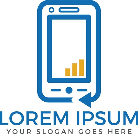 mobile phone vector logo design  vector art  vecteezy