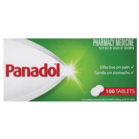 Panadol Pkt 100 Tablets Lfa First Response