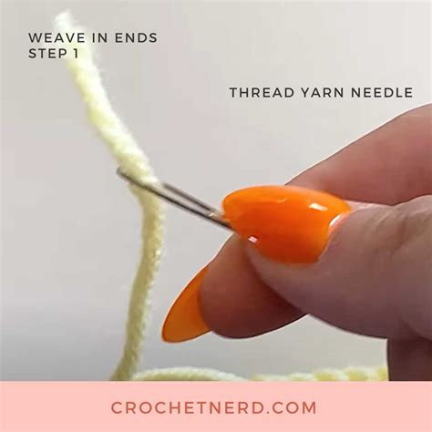 How To Weave In Ends To Finish Your Crochet Project Crochet Nerd