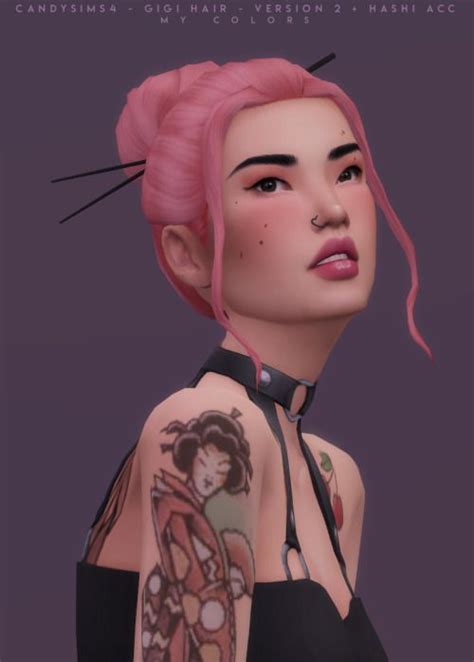 Free Homemade Hairstyle Tutorials Sims 4 Tattoos Sims 4 Anime Sims Hair