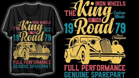 Vintage Car T Shirt Design Advance T Shirt Design Classic Car T Shirt Design T Shirt