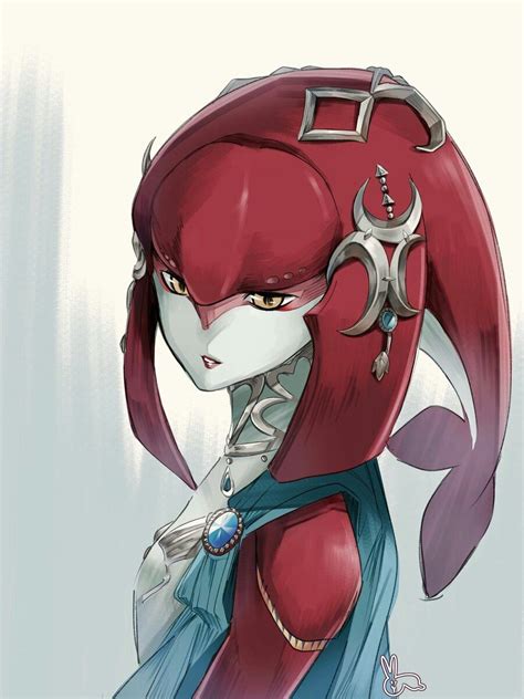 Legend Of Zelda Breath Of The Wild Art Zora Champion Princess Mipha