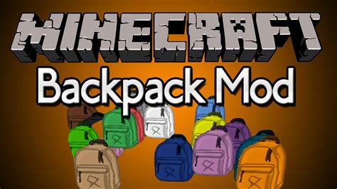 Minecraft Backpack Mod Spotlight 1 6 4 Install Guide Included Youtube