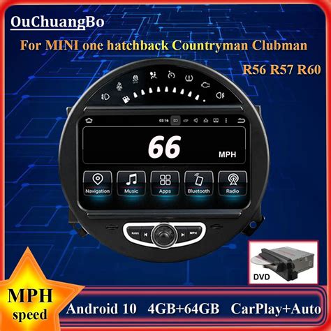 Ouchuangbo Car GPS Radio For MINI One Hatchback Countryman Clubman