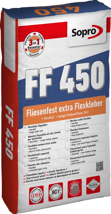 Sopro Ff Fliesenfest Extra S Flexkleber Kg Sack Platten Wolf