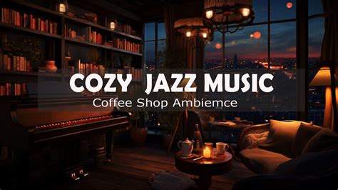 Cozy Jazz Music And Bookstore Cafe Ambience With Relaxing Smooth Jazz