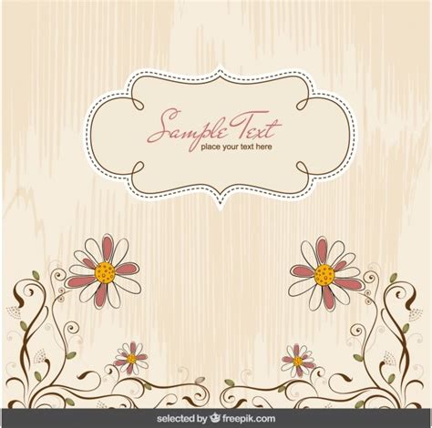 Lindo Fondo Floral Vector Gratis