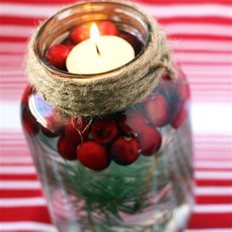 DIY Holiday Mason Jar Floating Candle