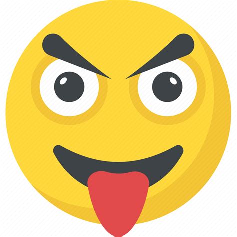 Crazy Face Emoji Naughty Smiley Stuck Out Tongue Icon Download On