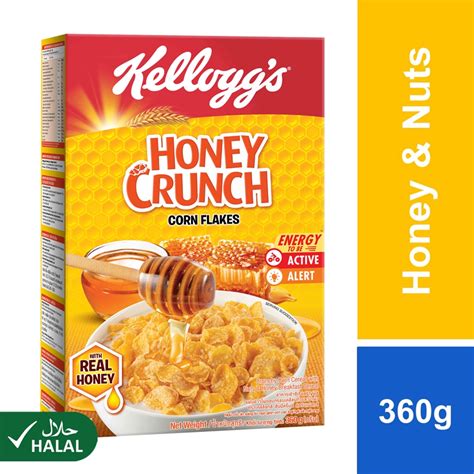 Kelloggs Corn Flakes Honey Crunch Cereal 360g Shopee Malaysia