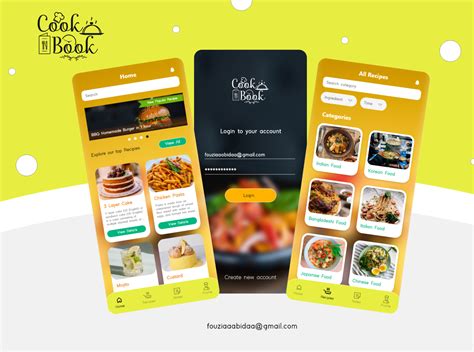 COOKBOOK Mobile App Design UX UI Design By Fouzia On Dribbble