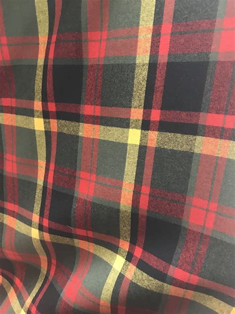 Designer Wool Plaid Tartan Coat Fabric By The Yard | www ...