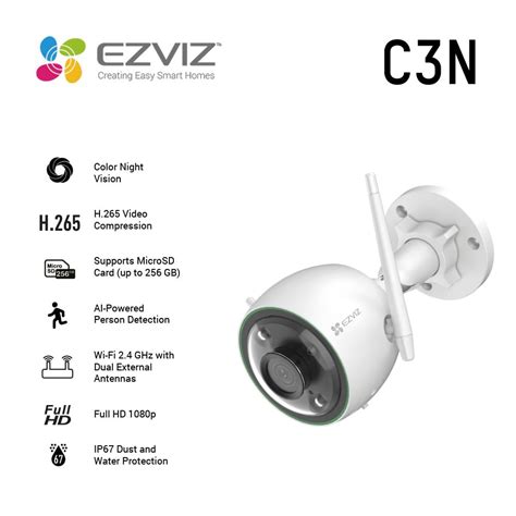 EZVIZ C3N Outdoor Smart Wi Fi Camera EasyGates Co Uk