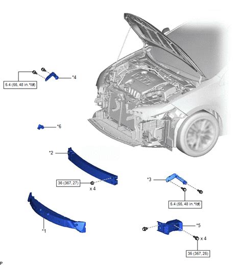 Toyota Corolla Manual De Taller Componentes Parachoques Delantero