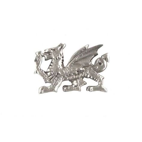 Welsh Dragon Pewter Pin Badgebrooch Welsh Ts With Heart Spend £