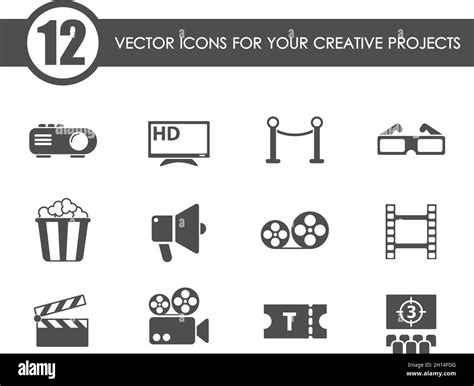 Cinema Vector Icons Stock Vector Image And Art Alamy