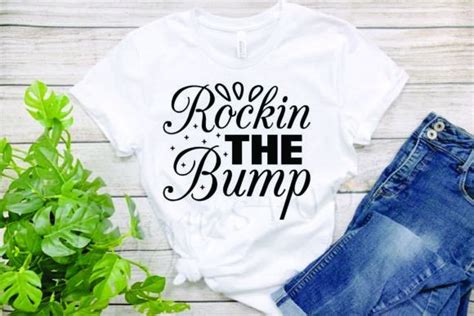 Pregnancy Svg Design Rockin The Bump Graphic By M M GRAPHICS DESICN