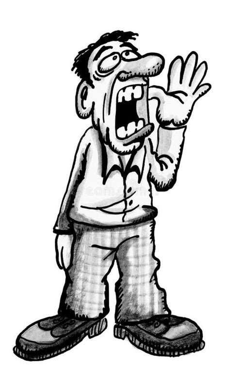 Cartoon Man Screaming Stock Illustration Illustration Of Clipart