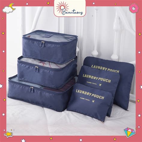 Jual Travel Bag Set In Storage Tas Penyimpanan Baju Koper Pouch