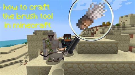 How To Craft The Brush Tool In Minecraft Pre Release Youtube