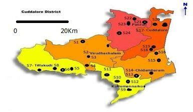 Map of the study area Layout of Cuddalore District. | Download Scientific Diagram