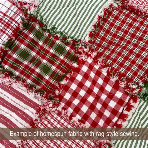 Merry And Bright 4 Plaid Homespun Cotton Fabric Jubilee Fabric