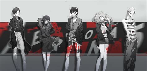 Akira Kurusu Ann Takamaki Futaba Sakura Ryuji Sakamoto Wallpaper Resolution2234x1080 Id