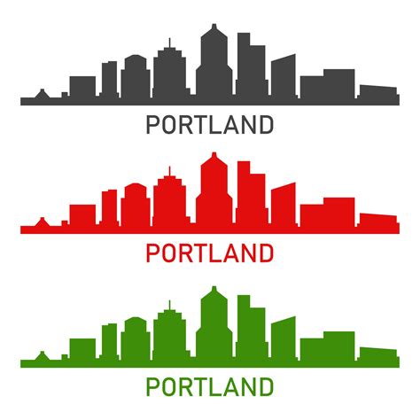 Portland Skyline Vector Art, Icons, and Graphics for Free Download