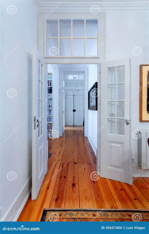 Elegant Vintage House Interiors Hallway Stock Photo - Image of hall ...