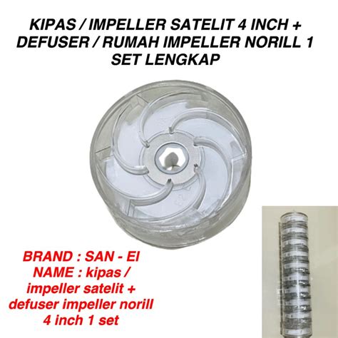 Jual Kipas Impeller Pompa Air Satelit Defuser Guide Vane 4 Inc Norill