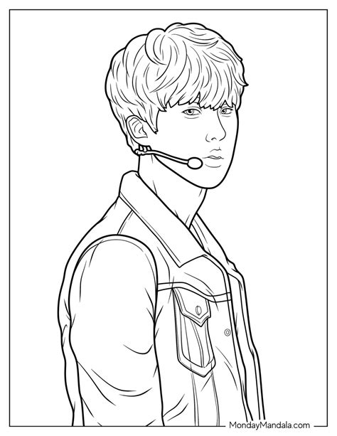 22 Bts Coloring Pages Free Pdf Printables