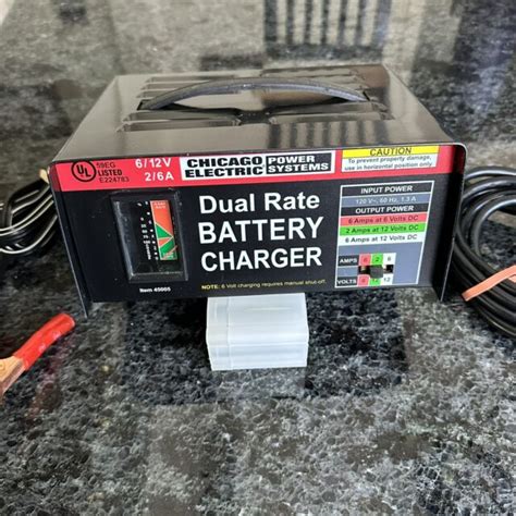 Chicago Electric Power Systems Dual Rate Battery Charger 45005 For Sale