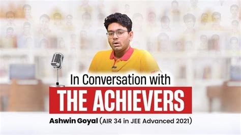 Fiitjee On Linkedin In Conversation With Achiever Ashwin Goyal