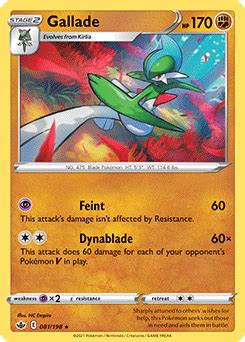 Gallade Chilling Reign TCG Card Database Pokemon