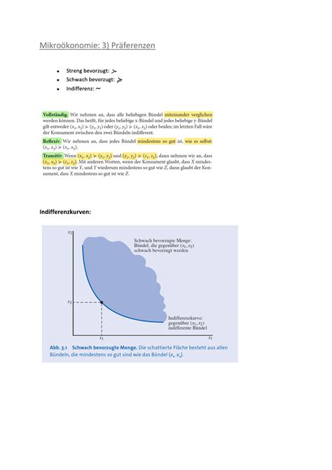 Mikro Konomie Pr Ferenzen Mikro Konomie Pr Ferenzen