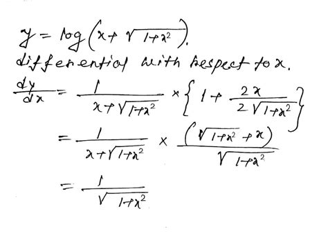 If Y Log Xsqrt 1x2 Prove That Dfrac Dy Dx Dfrac 1 Sqrt 1