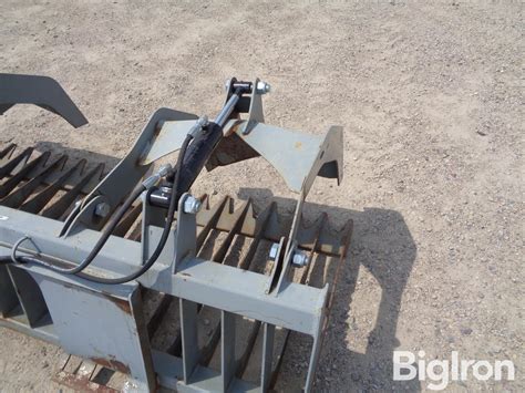 Skid Steer Quick Attach Rock Bucket Wgrapple Bigiron Auctions