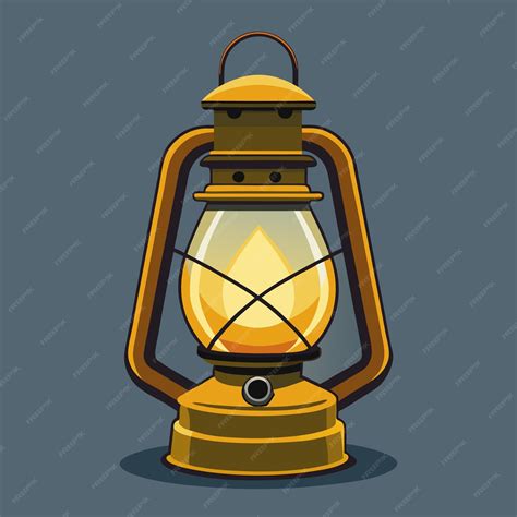 Antique Storm Lantern Vector Detailed And Nostalgic Design For