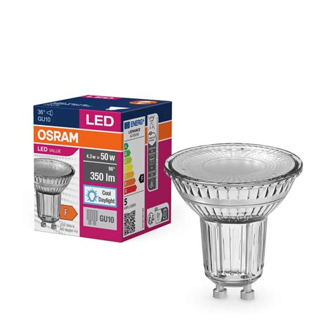 Osram Led Value Gu10 4 3 Watt 350 Lumen 6500 Kelvin 4058075817715