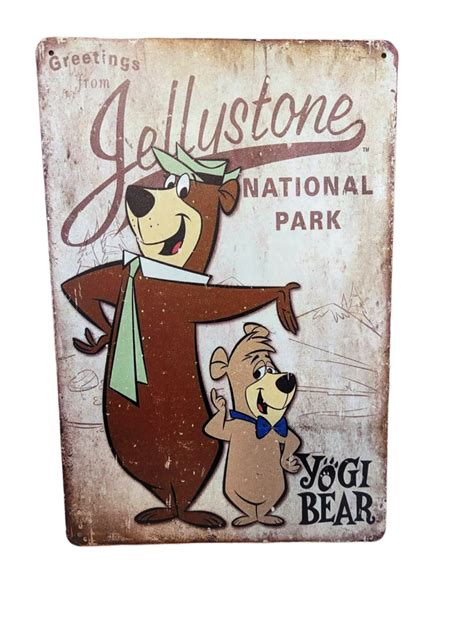 Yogi Bear Sign / Cartoon Signs / Man Cave Signs