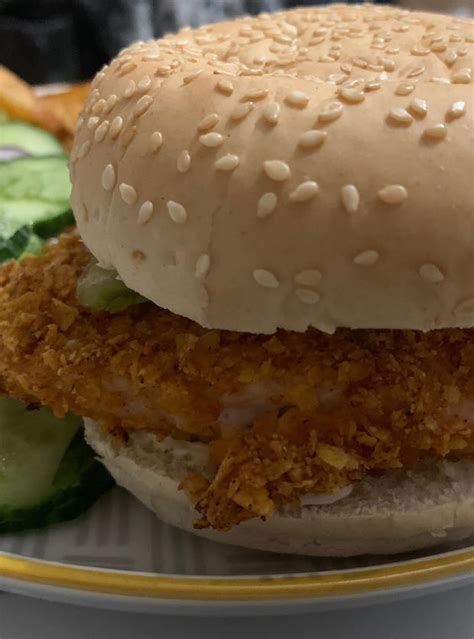 Kfc Zinger Burger Fakeaway Recipe Image By Mandas Treats Pinch Of Nom