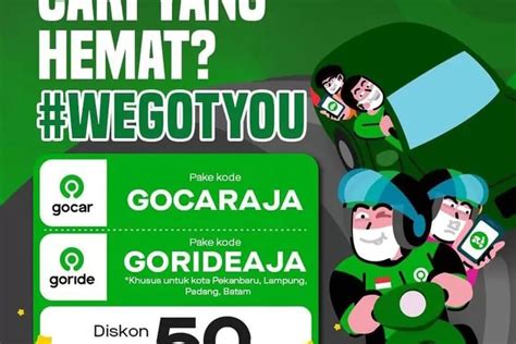 22 Kode Promo Gojek Rabu 22 Februari 2023 GoRide GoCar GoPay GoSend