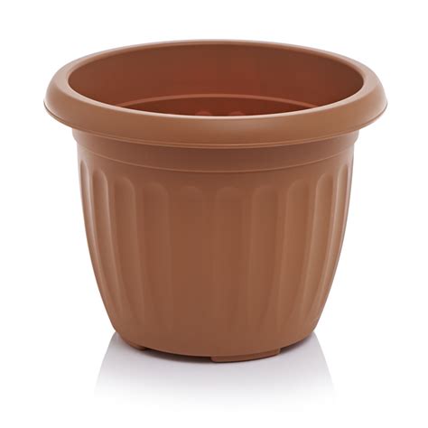 Wilko Planter Round Athens Terracotta Colour 40cm Wilko