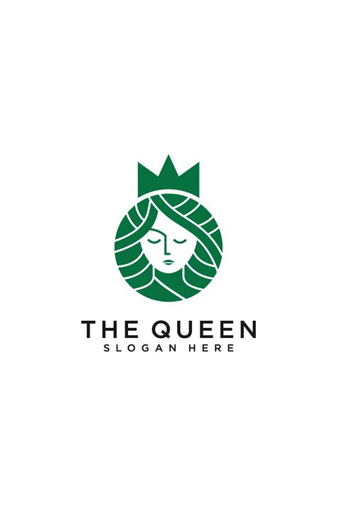 Queen Logo Vector Designbeauty Woman Face Logo Masterbundles