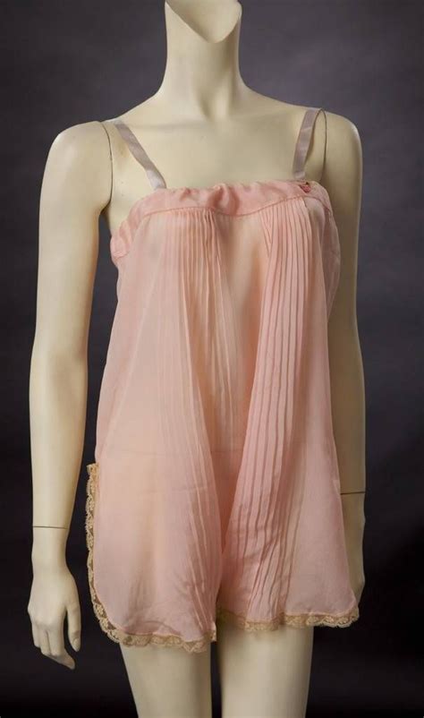 1920s Pink Silk Teddy With Pin Tucks And Drawstring That Tightens The