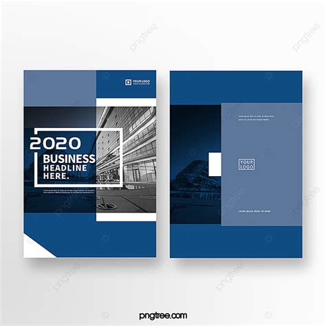 2020 Classic Blue Business Brochure Template Download On Pngtree