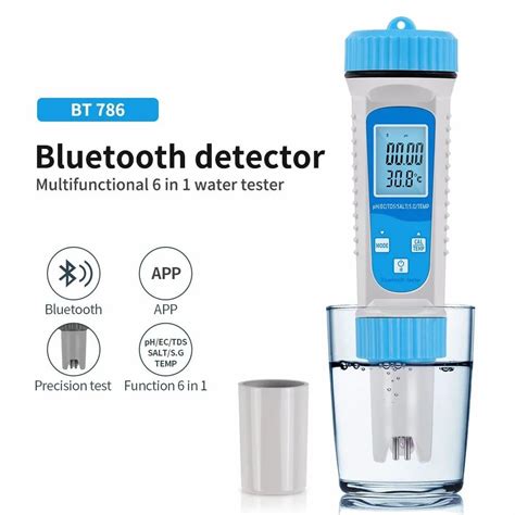 High Quality Portable 6 In 1 S G PH EC SALT TEMP TDS Meter Digital